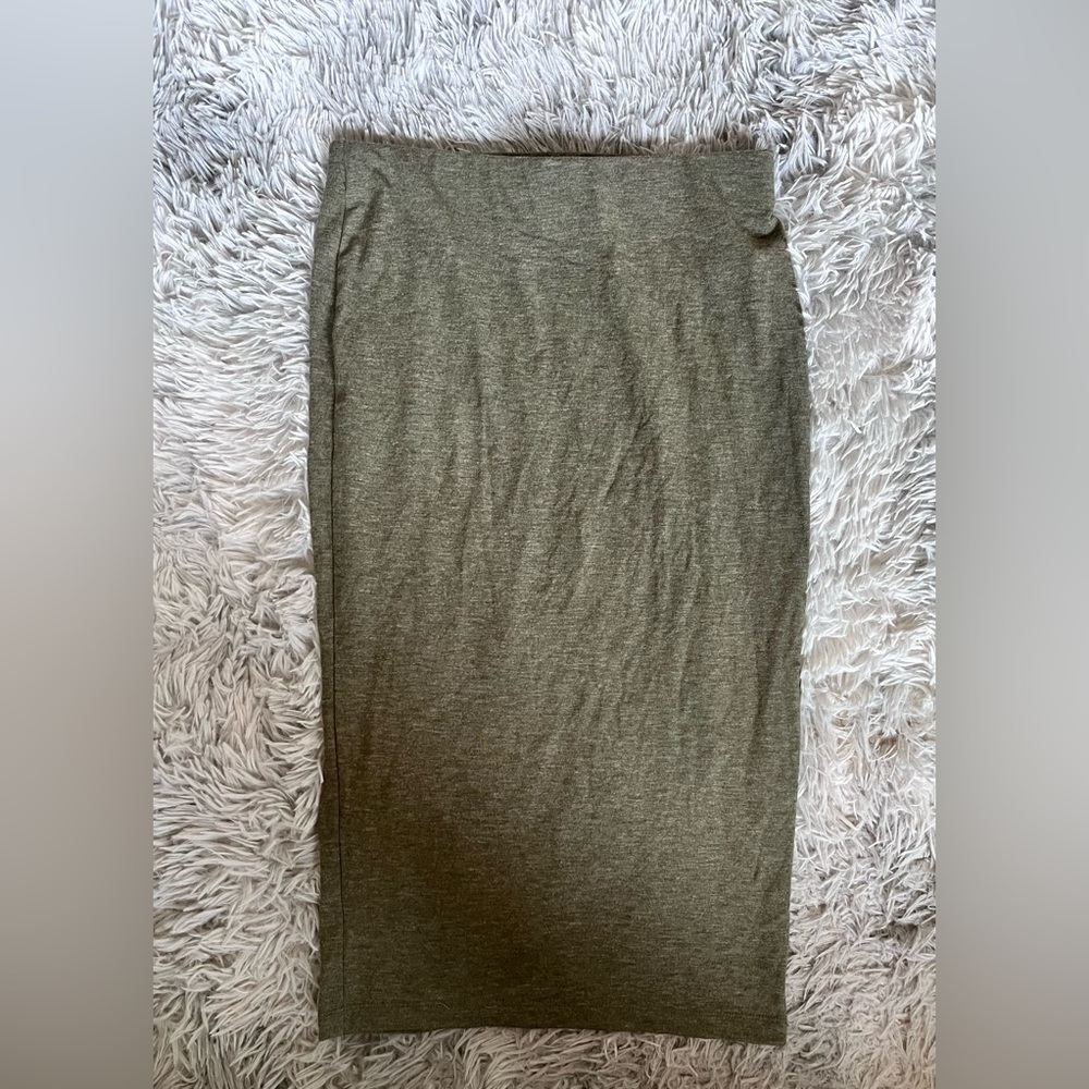 Long skirt army green